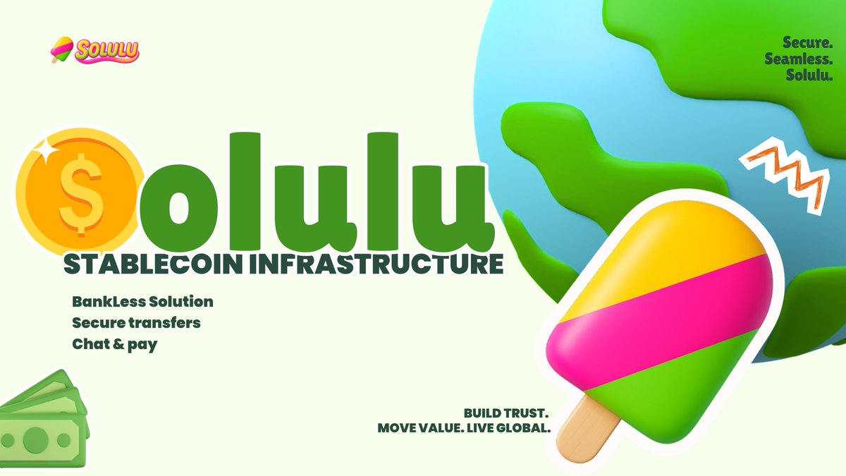 💫 Solulu connects more than currencies — it connects people, freedom, and trust.

A truly borderless payment experience is about to begin. 🌍

#Solulu🍭  #Web3