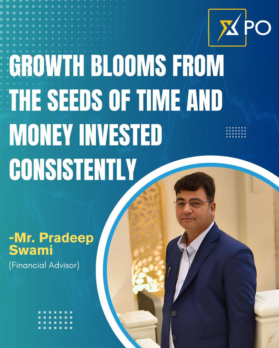 pradeepswami990's tweet photo. Growth doesn’t happen overnight — it blossoms through the steady investment of time, money, &amp; intent.
Every consistent effort compounds into something remarkable over time.
Keep investing, keep growing. 
:
#pradeepswami #ConsistentEfforts #WealthWisdom #financialmindset #ilovexpo https://t.co/VNsWoYFaHa