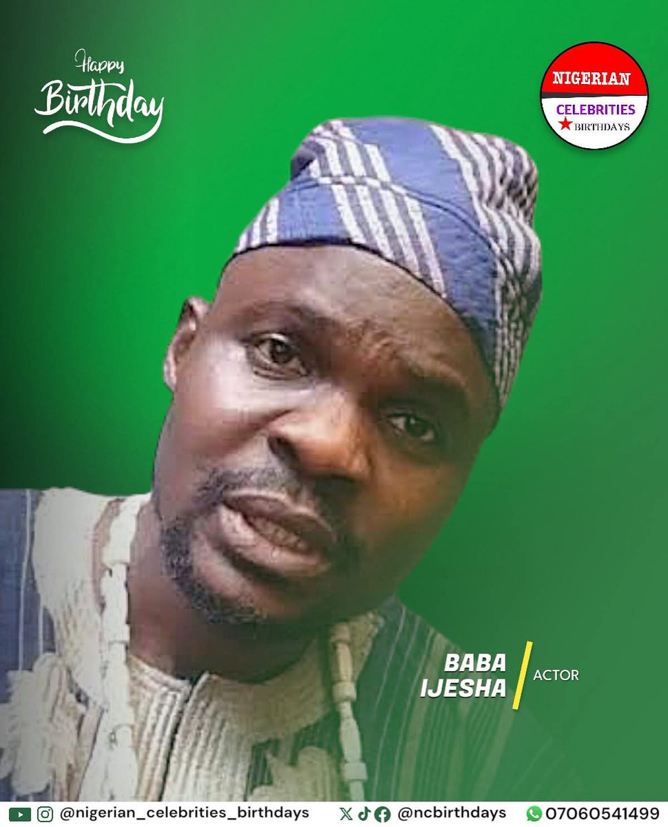 NCBirthdays's tweet photo. Happy birthday, Baba IJESHA @babaijesha_official 🎈🎉 https://t.co/yw9f3AbpYn