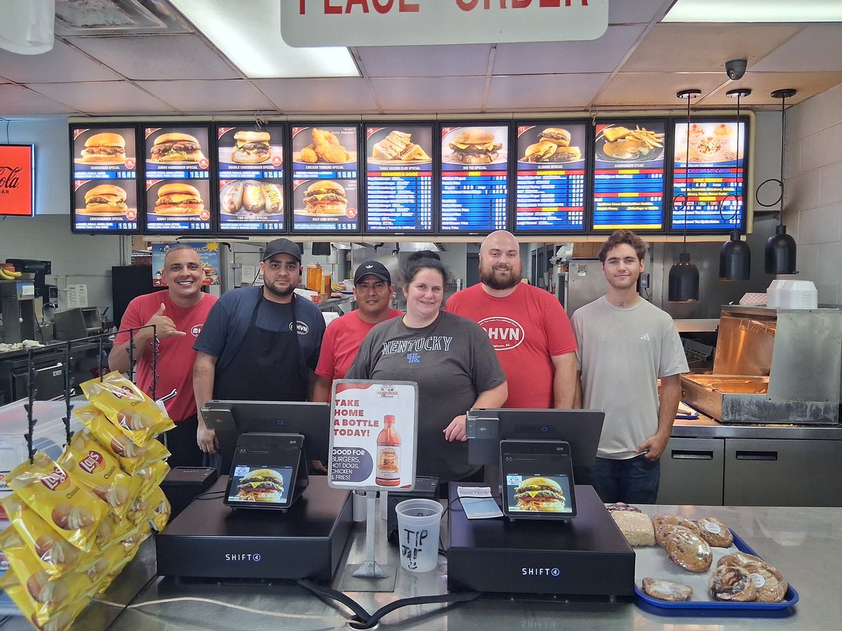 TuckerShift4's tweet photo. A Birmingham Favorite, Classic &amp; Staple (the Trifecta), Hamburger Heaven has now entered the 21st Century (and a little beyond) with @SkyTabPOS by @Shift4! They have many new capabilities that they never even knew were possible. #TeamFour #BoldlyForward https://t.co/WeAkKgGeMh