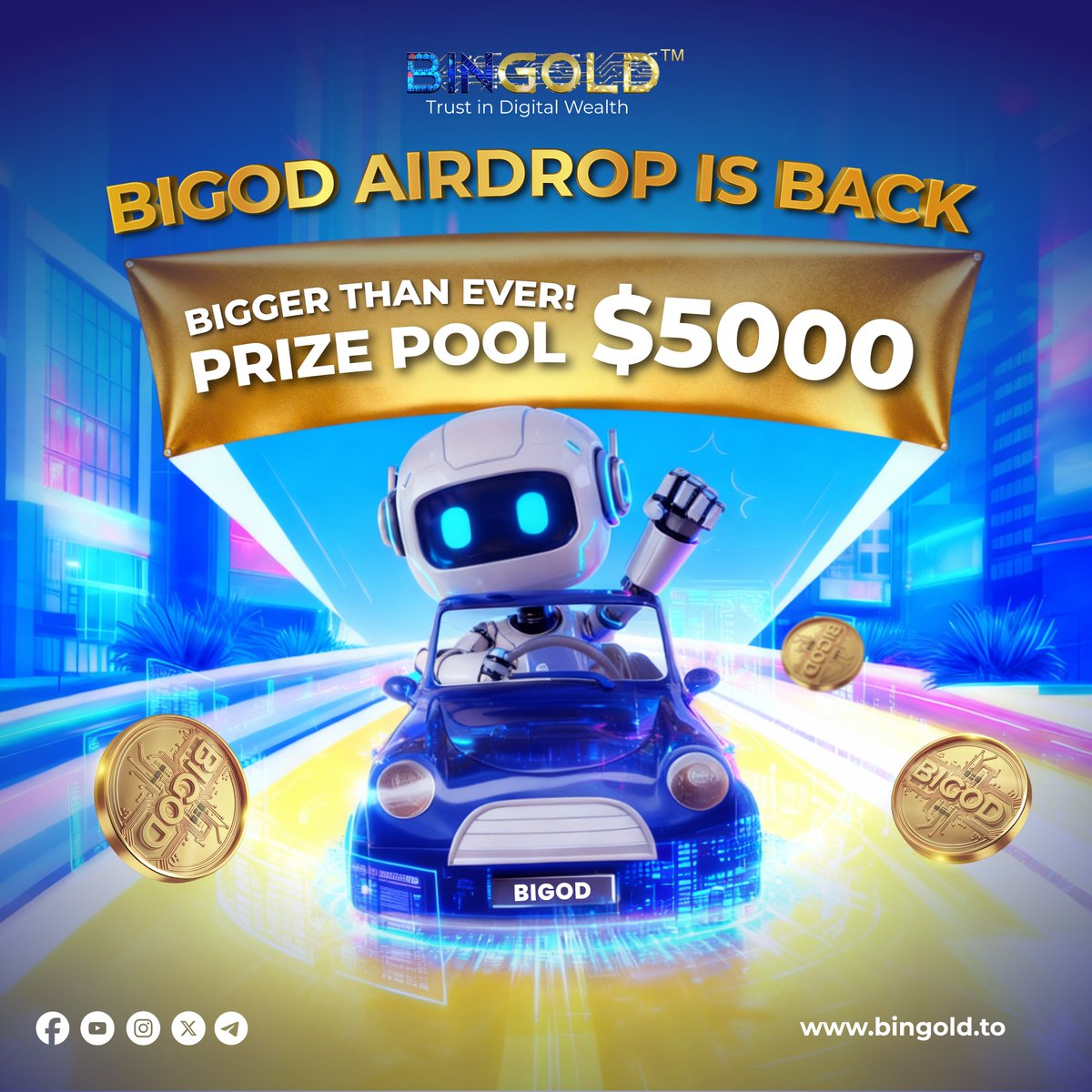 BIGOD Airdrop is BACK — Bigger Than Ever!

To celebrate the success of JITO Global Summit 2025 in Bali 🇮🇩, we’re giving back to our amazing community!

💰 Prize Pool: $5,000 in $BIGOD
🎁 Reward: $2 in $BIGOD for every participant

How to join:
1️⃣ Follow @BIGODToken + Retweet +