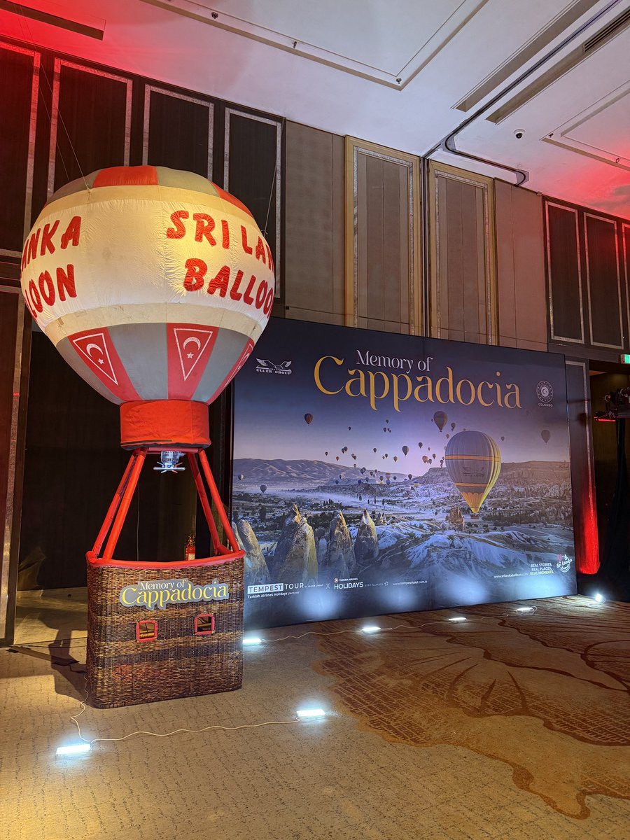 Ana sponsoru <a href="/UluerGroup/">Uluer Group</a> ve <a href="/LankaBallooning/">Sri Lanka Balloon</a> olan 29 Ekim Cumhuriyet Bayramı Resepsiyonu, T.C. Kolombo Büyükelçimiz Sn. Semih Lütfü Turgut’un ev sahipliğinde Shangri-La Hotel Colombo balo salonunda gerçekleştirildi. 🇹🇷✨

Kapadokya temalı resepsiyonda, Türkiye’yi ve Kapadokya’yı