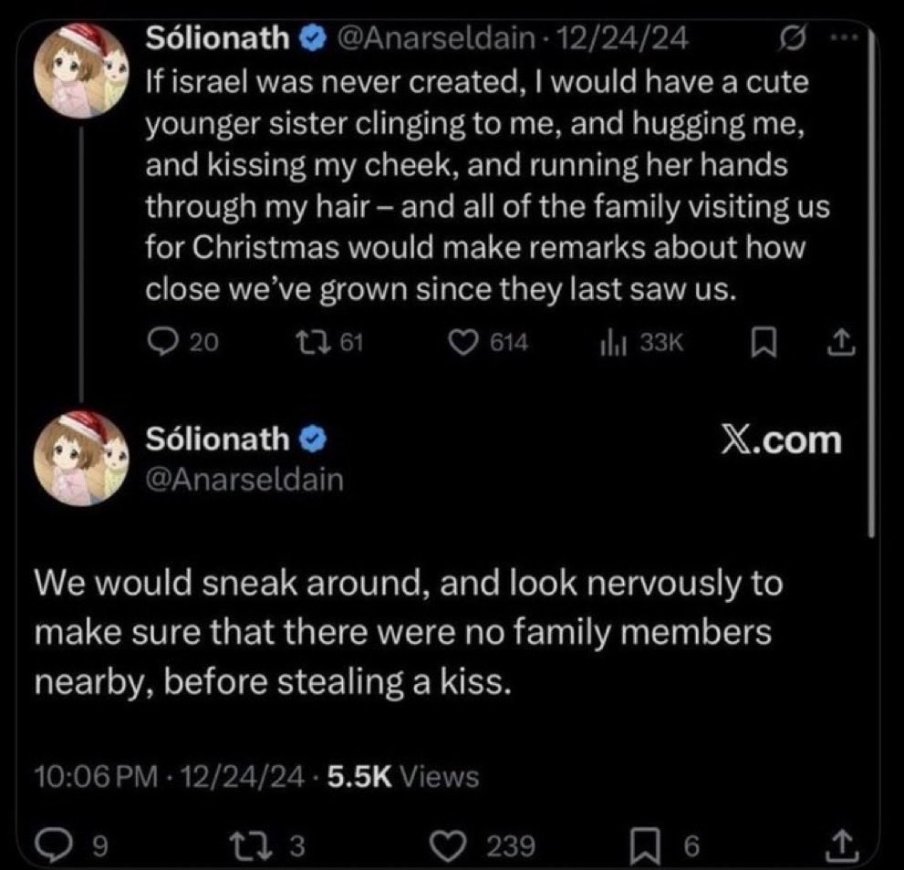 TheRocketRalph's tweet photo. @Anarseldain so not only does that not prove that she was groomed, it is comically ironic that you of all people are commenting on this since your life’s biggest regret was not growing up with a little sister to groom.

also you think 13 year olds can consent to sex. https://t.co/qZim3mYqIH
