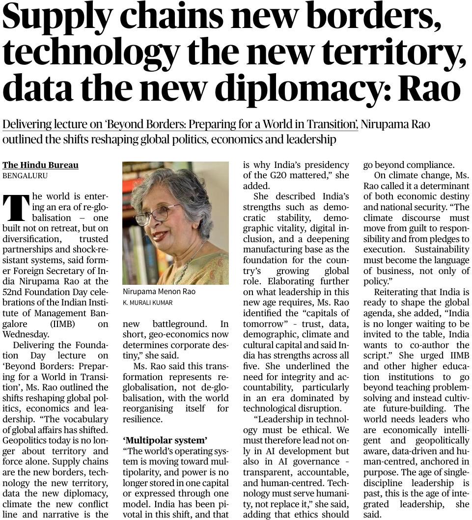 The global landscape is shifting.
Today:
• Supply chains define new borders
• Technology shapes new territories
• Data has become the new diplomacy

This is no de-globalisation — we are ushering in a new, more resilient phase of global cooperation. And in this era of change,