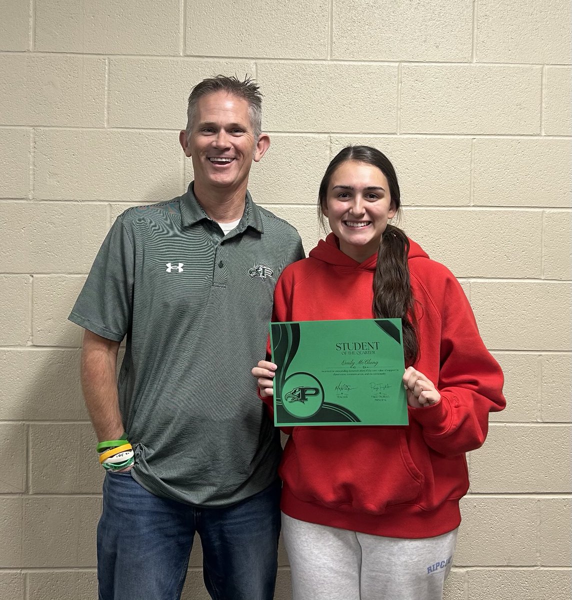 Shoutout to my Student of the Quarter Emily McClung. She has such a great attitude and does an amazing job in class. I am blessed to be her teacher this year! ⁦<a href="/ProsperHS/">Prosper High School</a>⁩ ⁦<a href="/Paige_Trujillo_/">Paige Trujillo</a>⁩