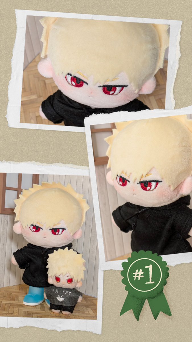 ※自作ぬい
ｶｯﾁｬﾝぬいできた〜！💥
お洋服はまだなのでその場にあったものを着用…作りたい服があるので頑張る🪡

型紙はぴよぴっこ様(<a href="/piyopicco/">ぴよぴっこ／PiyoPicco YouTube🐤</a>)の #推しぬいつくりかたBOOK を使用させていただきました！ありがとうございました🫶
#ヒロアカ手芸部