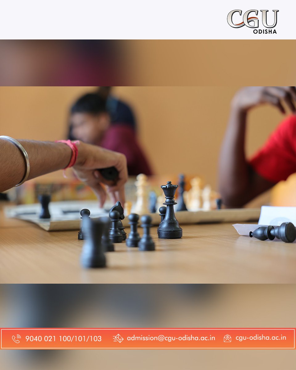 CguOdisha's tweet photo. Every pawn has the power to be a king , all it needs is the right move. 
Step into the CGU Chess Club and discover the strategist within you! 

#ChessAtCGU #ChessClubActivity #ThinkStrategically #MoveSmart #CampusClubs #CGUCampusVibes https://t.co/SS93zAm9Gf