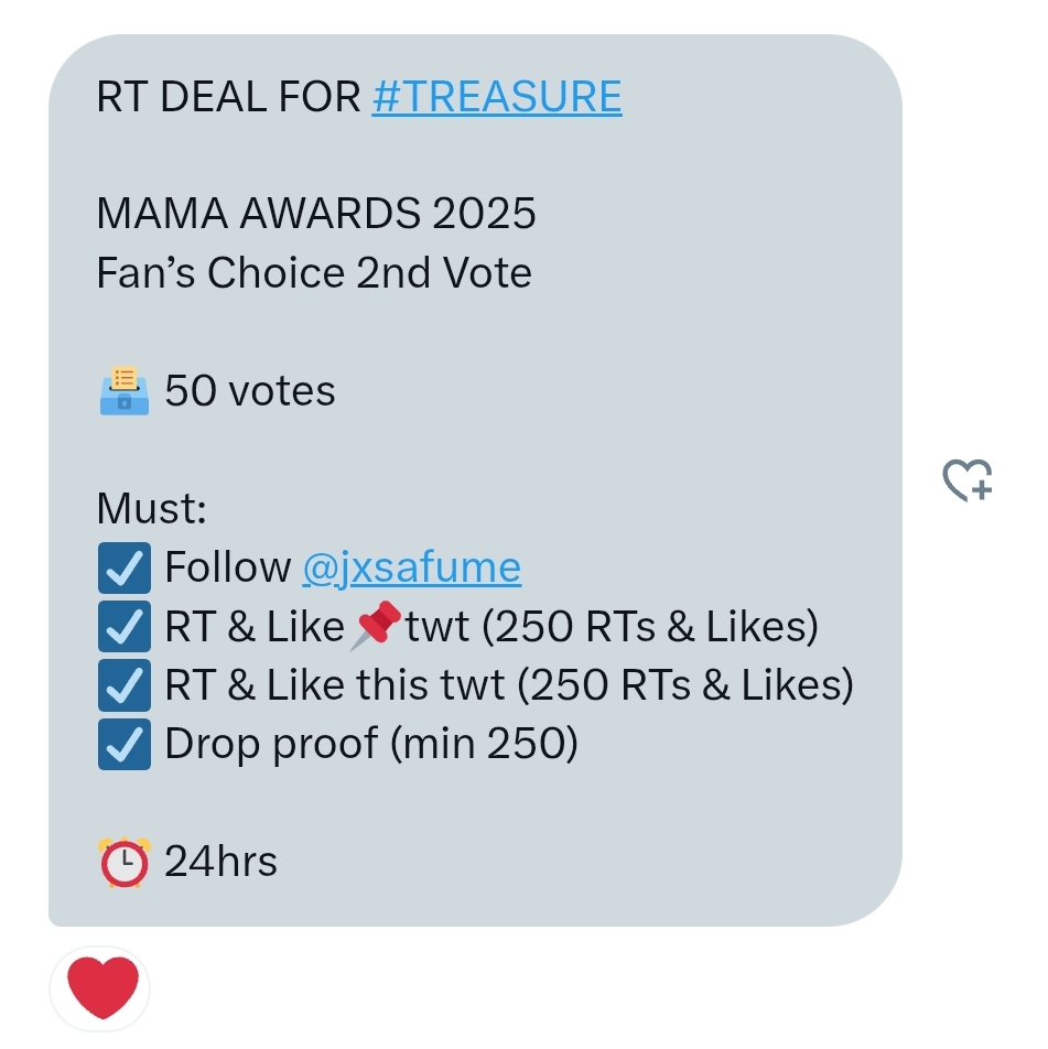 treasure polls tweet media