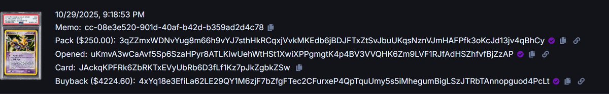 d0kmz's tweet photo. been very lucky lately on @Collector_Crypt

pulled a 4.2k alakazam card earlier today as well
use my ref for guaranteed legendary on first pack 🥸https://t.co/91impRf37F https://t.co/E6rwAc7qfh
