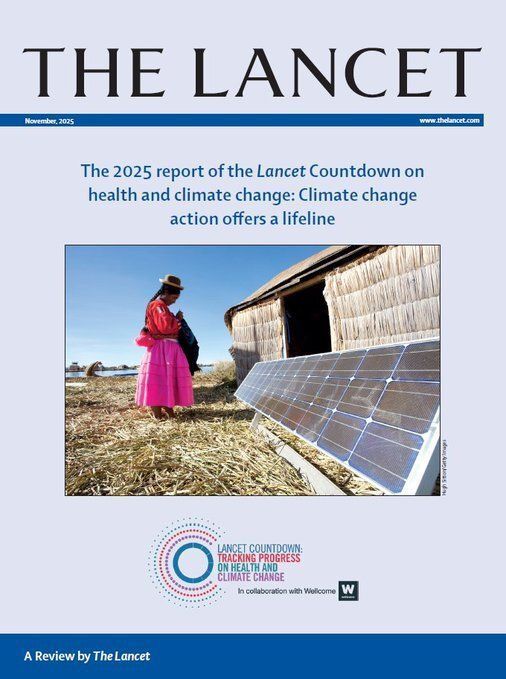 UNGeneva's tweet photo. Climate inaction causes millions of lives every year, strains health systems, and undermines economies, warns the new @LancetCountdown report on health &amp; climate change, in collaboration with @WHO.

https://t.co/lqYMHPgdNe https://t.co/hClqBt1Xgy