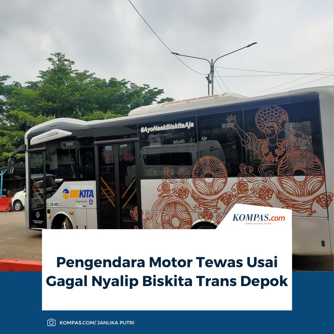 kompascom's tweet photo. Pengendara motor meninggal dunia usai terserempet Biskita Trans Depok di Jalan Siliwangi, Kecamatan Pancoran Mas, Depok, Jawa Barat, Selasa (28/10/2025) disebabkan karena gagal menyalip.
Baca Selengkapnya 👇🏻
https://t.co/xTOrc2WORm
~NA #Motor #Biskita #TransDepok https://t.co/JUibhQrZ7Y