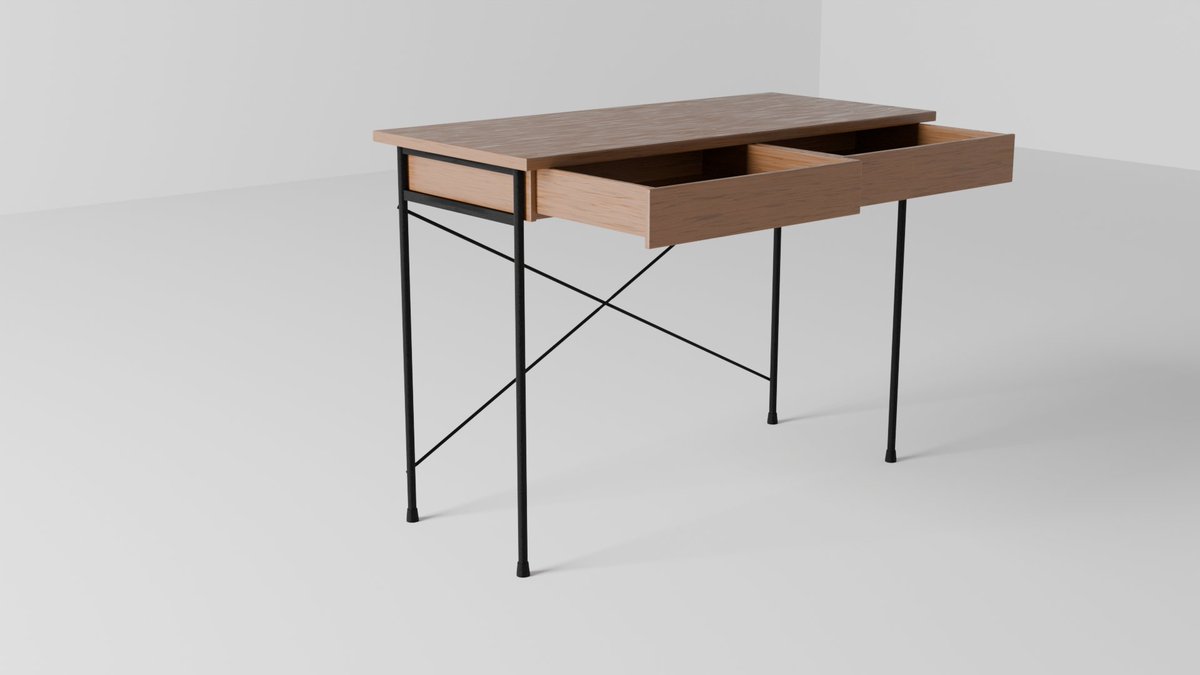 NovaNull1's tweet photo. 木製机
#blender #3DCG #modeling #b3d https://t.co/0CedKzUitK