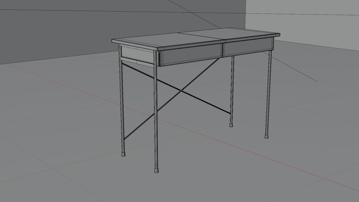NovaNull1's tweet photo. 木製机
#blender #3DCG #modeling #b3d https://t.co/0CedKzUitK