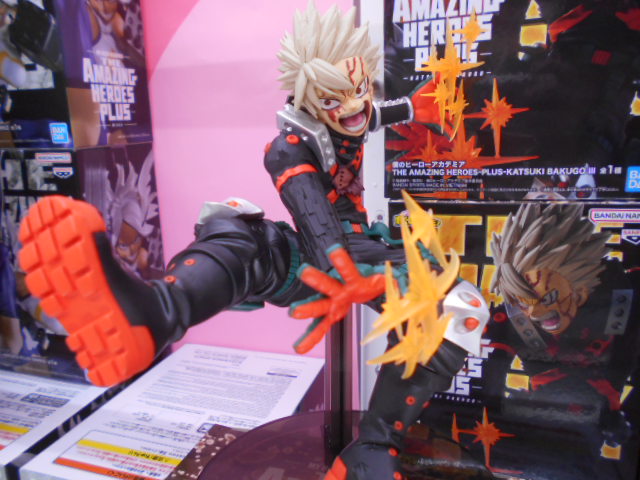 爆豪勝己 フィギュア アメイジングヒーローズ プラス 3点セット THE AMAZING HEROES PLUS 爆豪勝己 フィギュア 3点セット