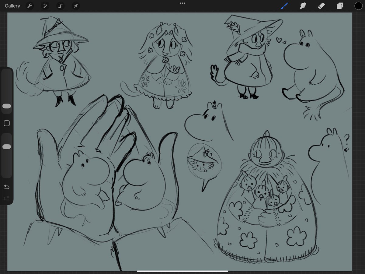 Sillysnufkin's tweet photo. Zzz zzzzz sketch page 😴 https://t.co/QXfJZBjKco