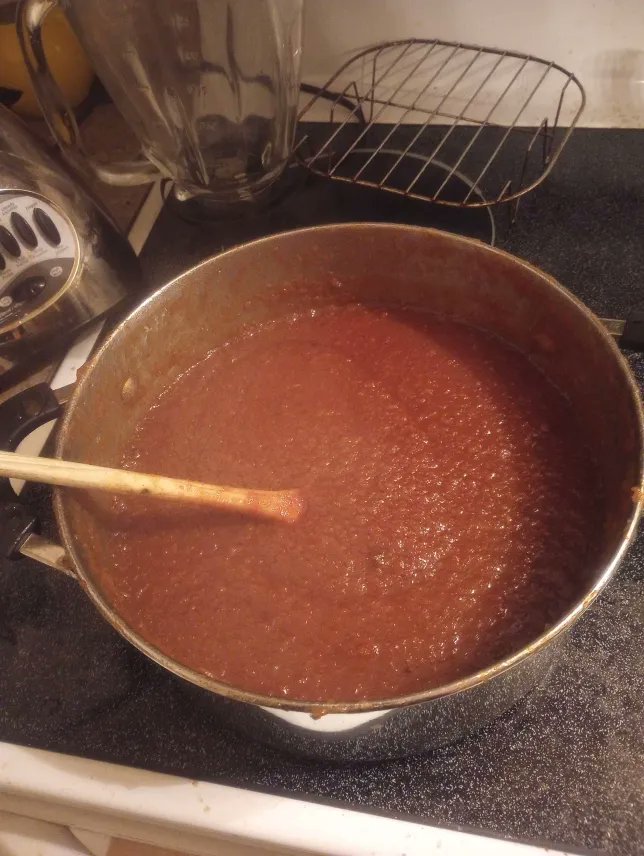 I harvested and made Crabapple Jam from my own yard.