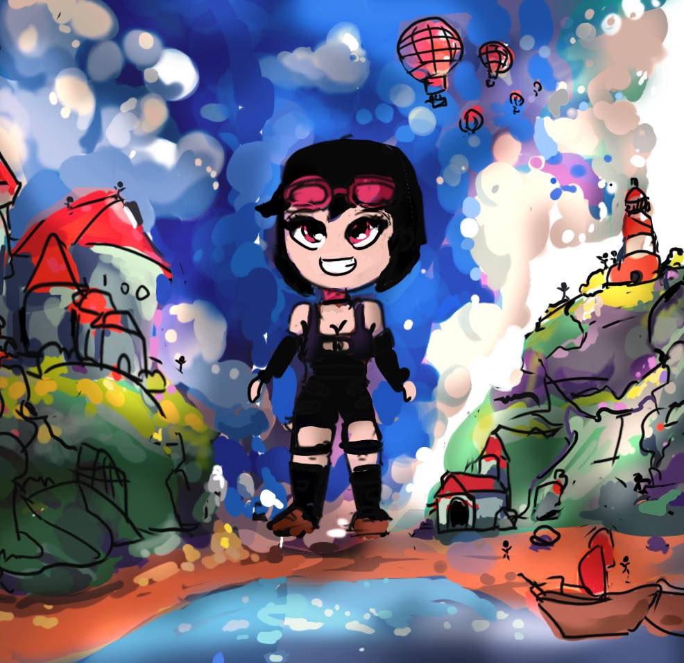 Mask976's tweet image. I’m quite adorable as a chibi in this picture. 

Drawn by jvdrbuss on Deviant Art.