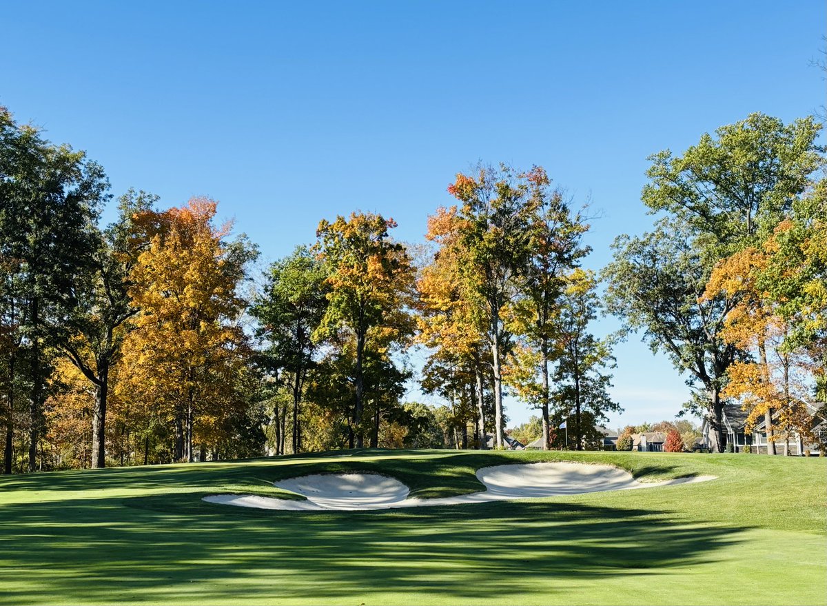 bilgema's tweet image. The &apos;25 golf season in central Indiana continues. Fall golf -- the colors, turf conditions, cool temps, etc., never disappoints. #thesagamoreclub #notoveryet