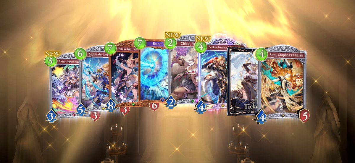 Ayo came back to play the new set, crafted the new haven cards, and got this