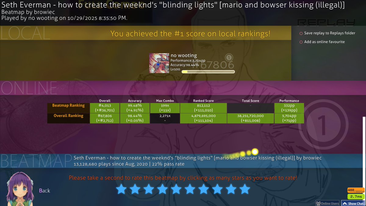 savrton's tweet photo. after 3 years i finally got a new top play, hate that it was on this map but oh well LMAO https://t.co/Bu6gbouV0c