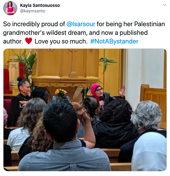 CatSaavy's tweet photo. @SamSOHK @George4ChangeNY Speaking of antisemites, @lsarsour was thrown out of the women's march because of her hatred of #Jews.  But this didn't stop Kayla from working for her and honoring her.  @Nflynn72 @BayRidgeBully @JerryNYC54 @JP67220 @BkDigest @themikeragu https://t.co/IhlxyoByd1