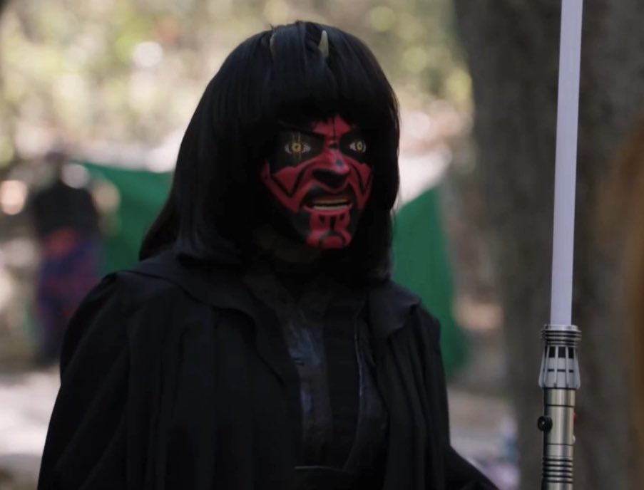 sxarlights's tweet photo. why did ava dress as Darth MA for halloween 😭😭 #AbbottElementary https://t.co/FJ5Pq1DbXi