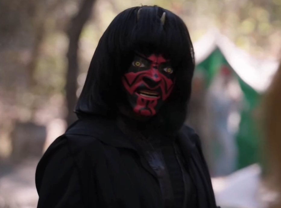 sxarlights's tweet photo. why did ava dress as Darth MA for halloween 😭😭 #AbbottElementary https://t.co/FJ5Pq1DbXi