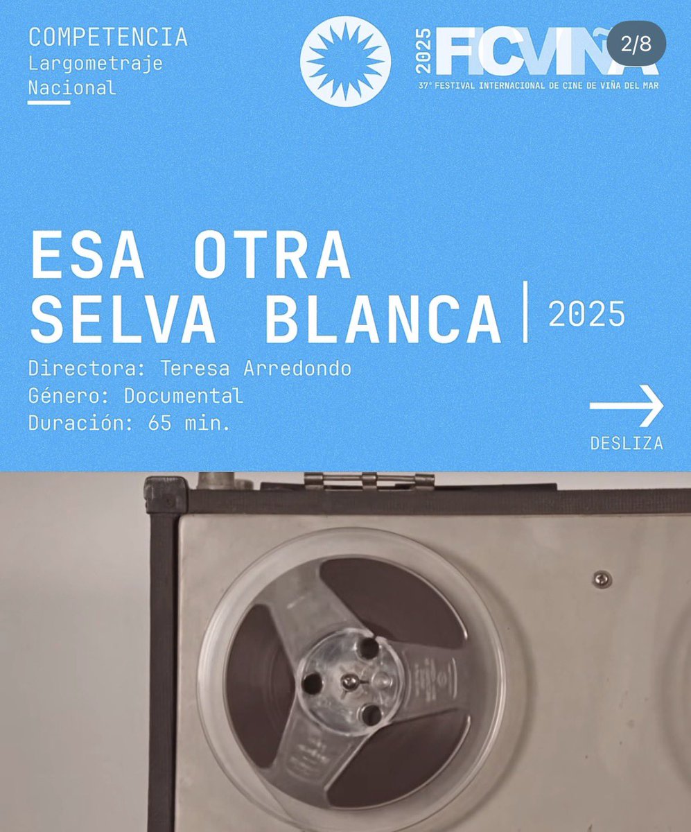 “Esa otra selva blanca” (Teresa Arredondo, 2025) en la selección oficial de la Competencia Largometraje Nacional del Festival internacional de Cine de Viña del Mar #FicViña 💥