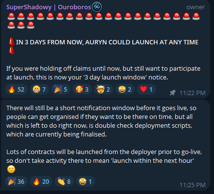 Auryn will be launching in any day! 
$ORX $TITANX $AU <a href="/Ouroboros_ORX/">Stablenet_Protocol</a> 
#TitanX #Auryn #ORX