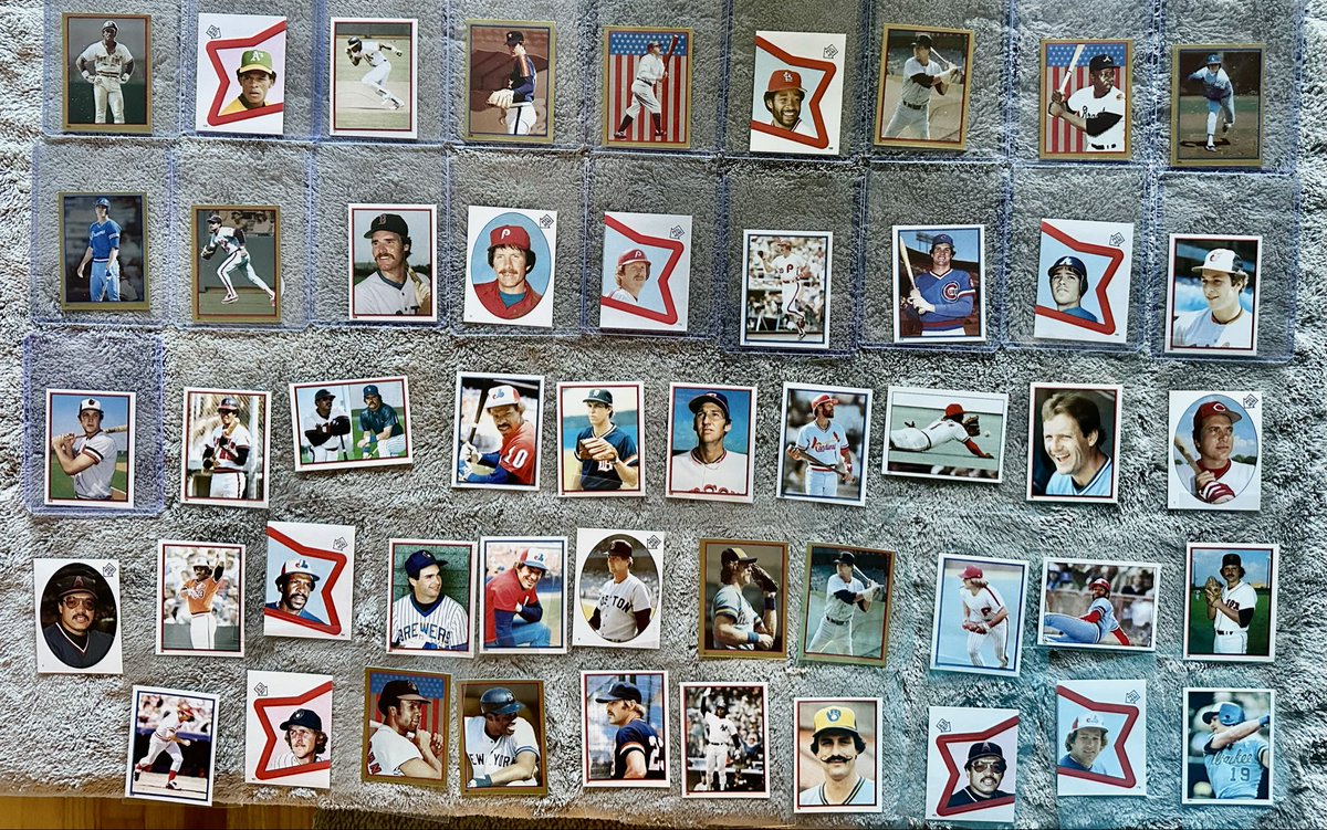 oldmanstylecard's tweet image. The hits from the 1983 Topps Stickers box! Hit gold! Love this Rickey Henderson 6 sticker card! 1983 is more innovative than anything 2025 is putting out. All cards for sale! #cards #card #baseballcard #baseballcards #sportscards #sportscard #80s #80sbaseball #80sbaseballcards