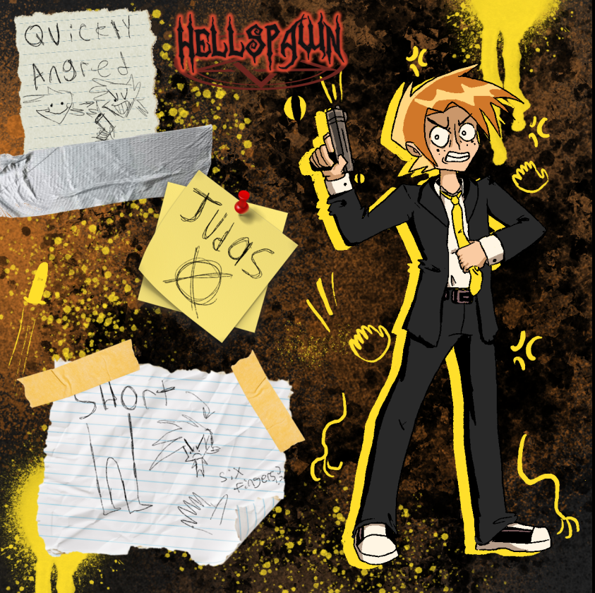 hellspawnreal's tweet photo. A gun twirling, trigger happy, bipolar half demon teenager. What could possibly go wrong? https://t.co/45elJFlDOE