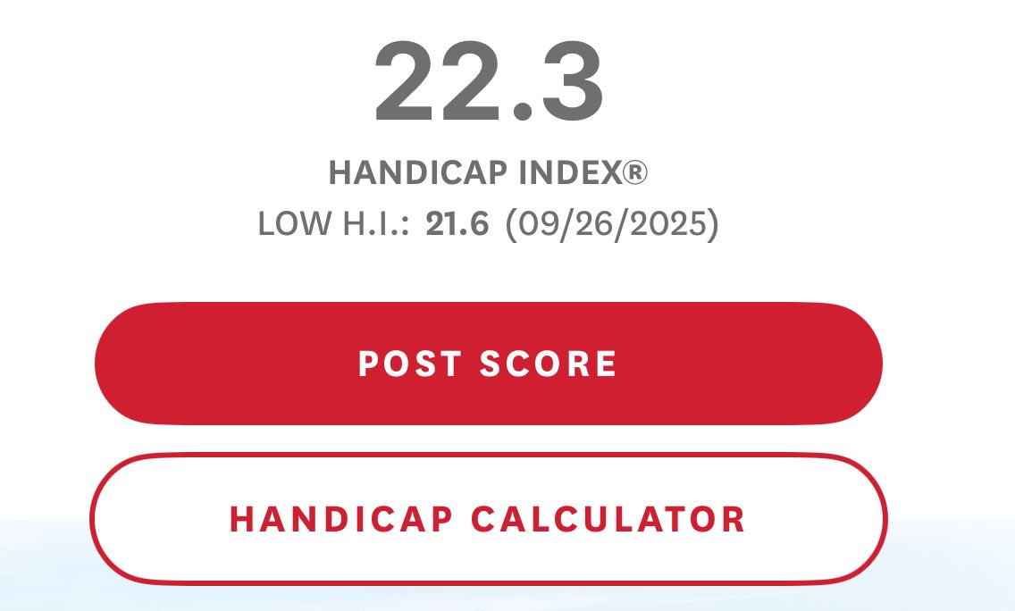 PFTCommenter's tweet photo. 22.3 handicap* https://t.co/UCpJ6AjT7E