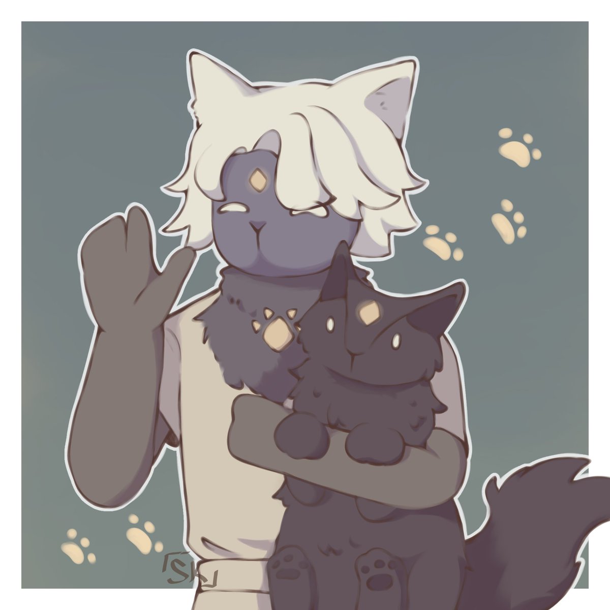 KattNeedsSleep's tweet image. Skytober Day 29 - Cat  
#Skytober2025