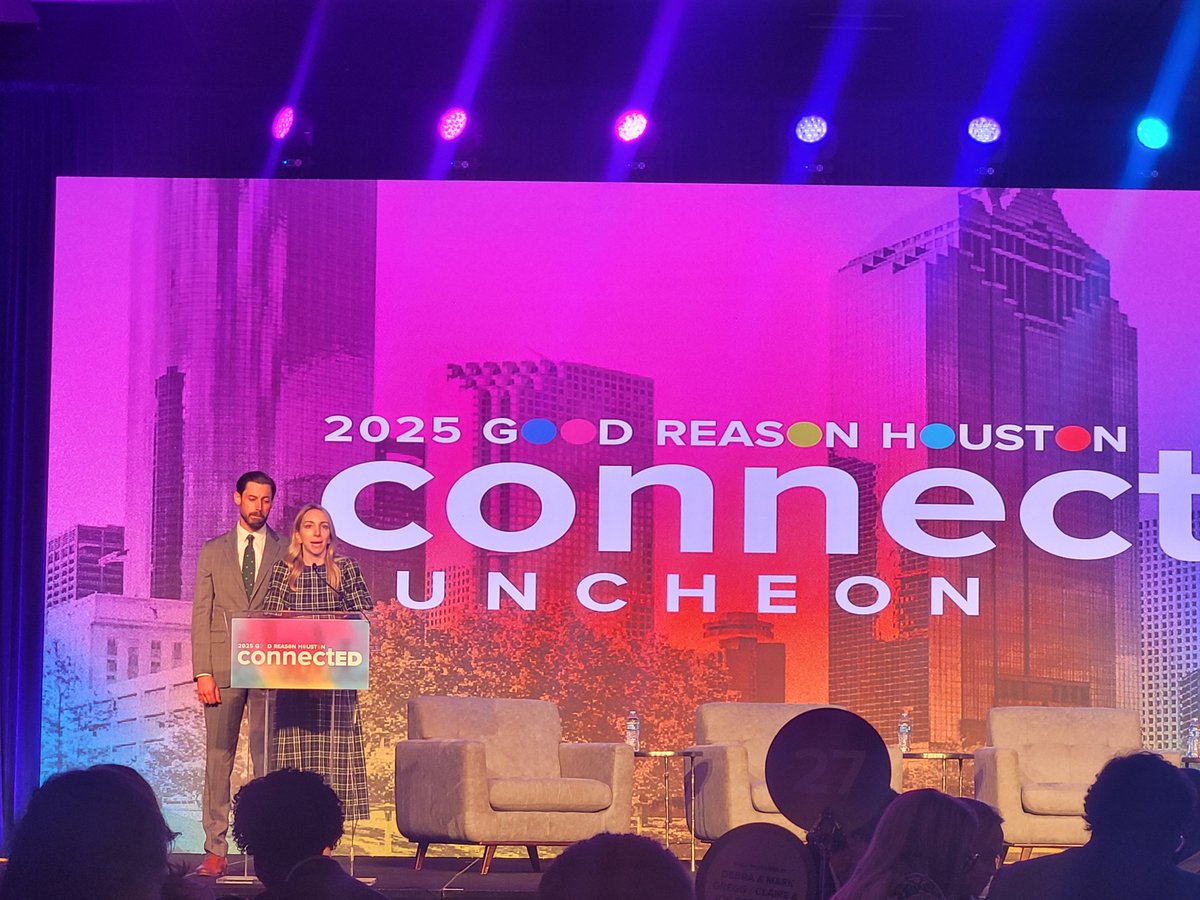 Working together to make Houston a national leader in education at the <a href="/GoodReasonHou/">Good Reason Houston</a> Connected luncheon.