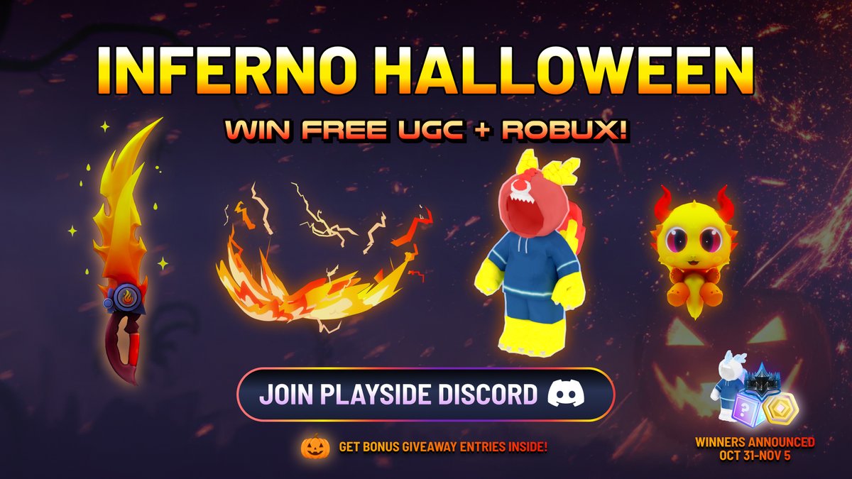 🎃 𝗛𝗢𝗪 𝗧𝗢 𝗘𝗡𝗧𝗘𝗥 &amp; 𝗪𝗜𝗡 #𝗙𝗥𝗘𝗘𝗨𝗚𝗖 🎃

1⃣ Join Discord: discord.gg/DyCQRjVGMT
2⃣ Claim roles for bonus entries
3⃣ Like + RT + Comment your Discord ID

Winners announced Oct 31-Nov 5

Read announcements + giveaways channel for details!