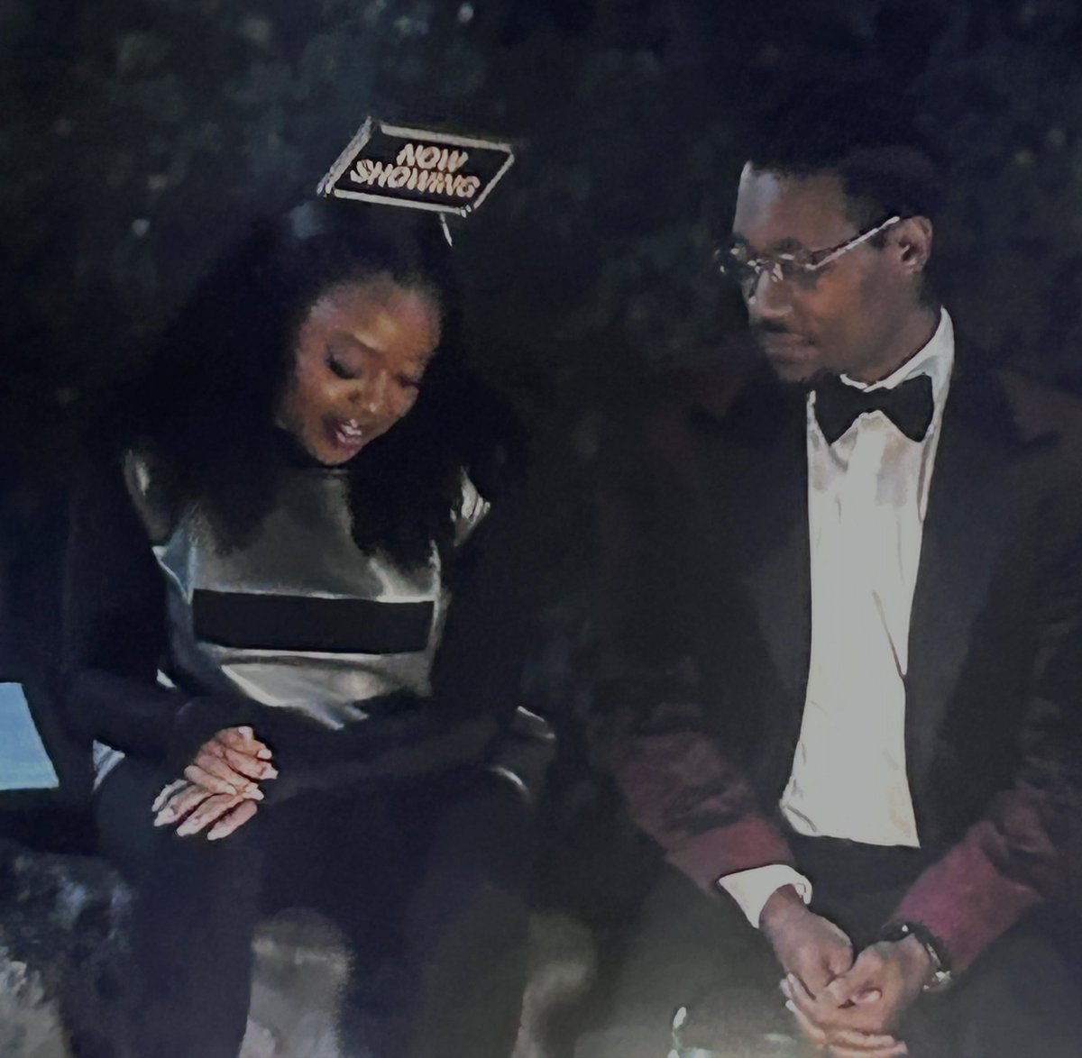 DOMDONTCAREEE's tweet image. My favorite headass couple 🤍.
#AbbottElementary #Teddie