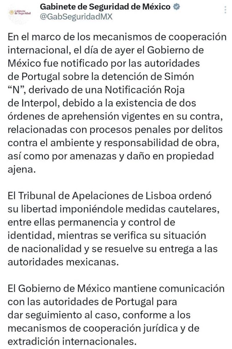 ArturoVill7's tweet photo. El Gobierno de México está tratando a Simón Levy como si fuera el líder de un cártel criminal. 

La agenda de seguridad del día de hoy, se trató en su totalidad de Levy ¿Cómo por qué? ¿Cuál es el objetivo del gobierno en este caso?

Ni a Hernán Bermúdez le dieron tal cobertura.

Lo que están haciendo contra Simón Levy, lo deberían estar haciendo con Adán Augusto (Don Barredora)