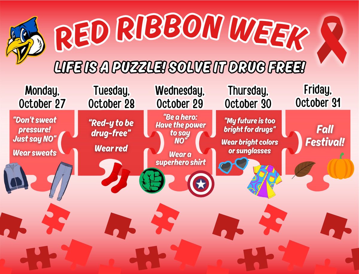 Red Ribbon Spirit Week is here! ❤️ Our students are showing their pride, making healthy choices, and celebrating a drug-free future #TeamWheeler <a href="/WheelerAvenue/">Wheeler Avenue School</a> <a href="/VS13UFSD/">ValleyStream13UFSD</a>