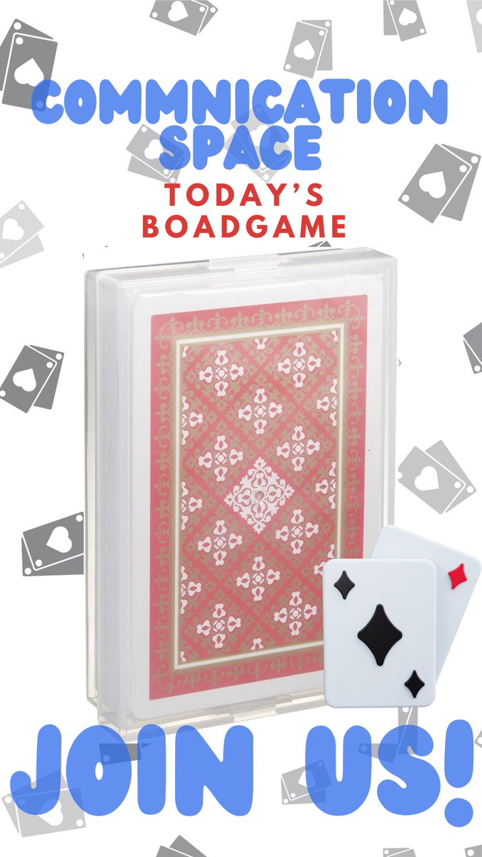 pluginlabnagoya's tweet image. おはようございます🌞本日の営業時間は10時から19時です！いよいよキャリアフェスが来週に迫っています！もう直ぐ枠が埋まってしまうので予約はお早めに！
今日の相席ボードゲームスペースのゲームはトランプです！