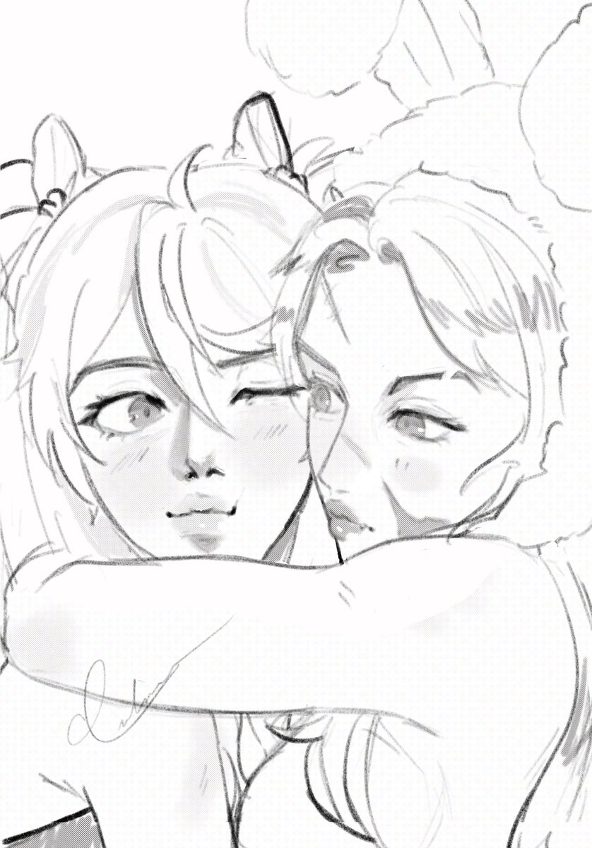 pippippi_a's tweet photo. #vantayu but make them yuri 👩‍❤️‍💋‍👩 https://t.co/HkJzhhc9Vw