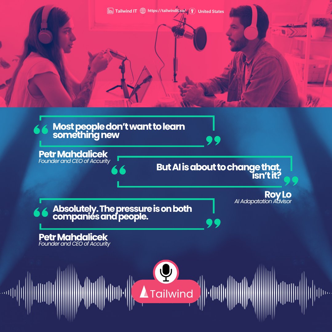 Tailwind_IT's tweet image. 💡Change is tough—but with AI, standing still isn’t an option. Petr Mahdalíček &amp;amp; Roy Lo show why it’s time to reskill, rethink &amp;amp; rise.

🚀 Ready to adapt? 👉 hubs.la/Q03LHgbF0
 
#HumanityAI #FutureOfWork #AI #DigitalTransformation