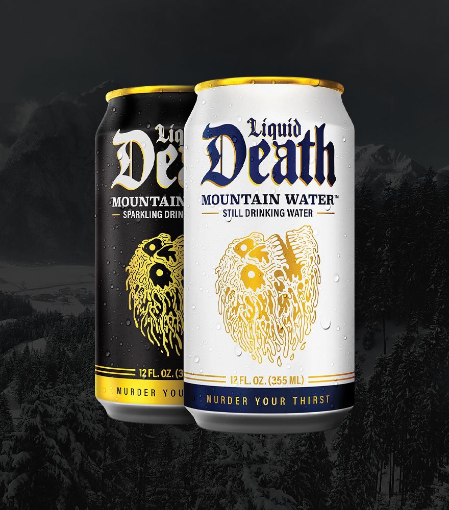 Dexerto's tweet photo. Liquid Death are reportedly collaborating with MrBeast Feastables to make a 'Peanut Butter Cup' flavored sparkling water https://t.co/VWLxLGhLBJ