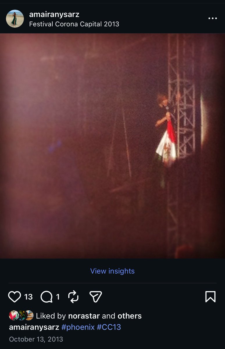 amairanysarz's tweet photo. @Corona_MX Foto de cuando vino Phoenix al Corona Capital 2013 y video del Corona Capital 2023 ✨🤘🏼 #Corona100Años https://t.co/nzA1EPNXxg