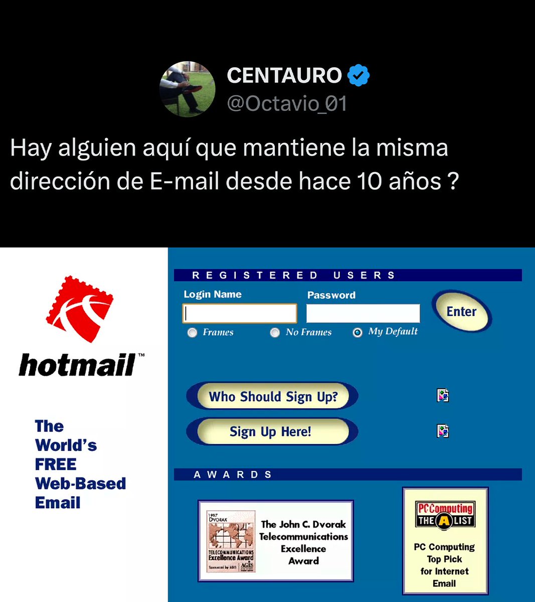 porktendencia's tweet photo. "Hotmail":
Por el tweet que publicó @Octavio_01 https://t.co/8G7JUhVv6k