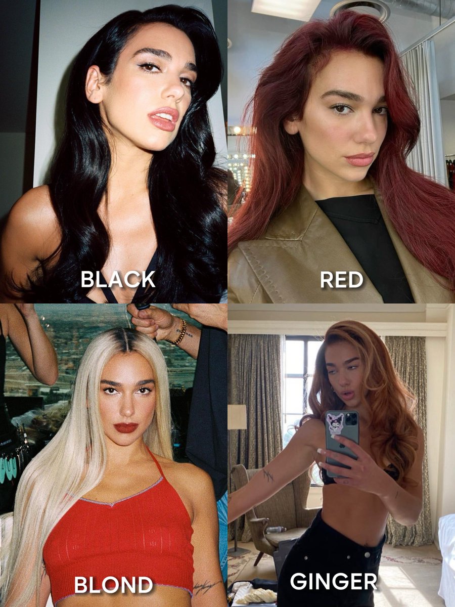 tell me, what is dua lipa's best hair color?