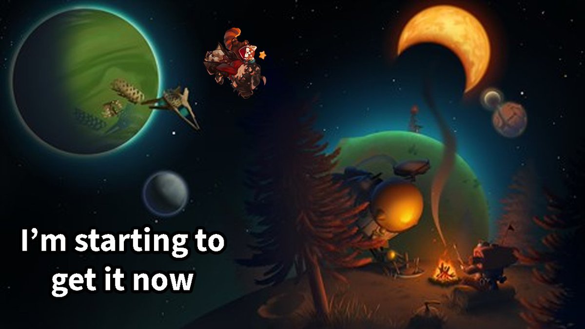 No stream today, but part 2 of my Outer Wilds playthrough supercut is up (totally did not wait 2 months to edit it) so check it out!
#VtuberEN #VTuberUprising #OuterWilds 

youtu.be/AiV0CVdJirE