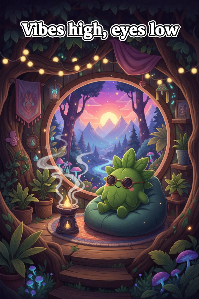 There are only 2 rules when it comes to Leafy.

1. Keep vibes HIGH

2. And keep eyes LOW.