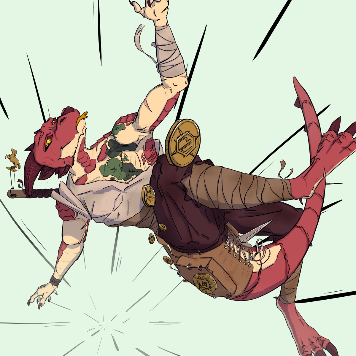 Luuzii2's tweet photo. Had to finish this one before continuing with any october challenges. Will be catching up though
#dungeonsanddragons #Kobold https://t.co/jDO9W8Q66a