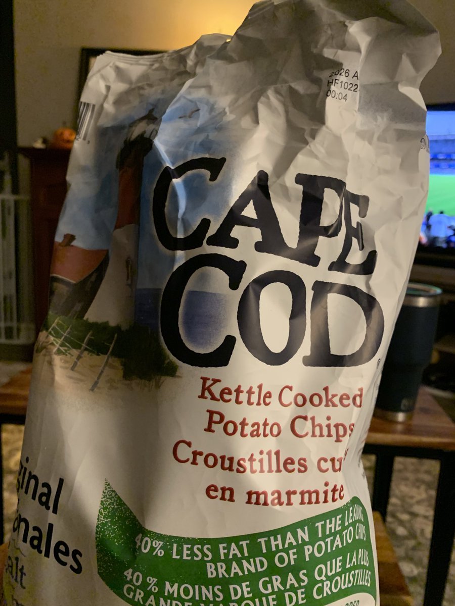 atpeterwilson's tweet image. Decided to try a new brand of chips from Costco today. What could go wrong? #CapeCod