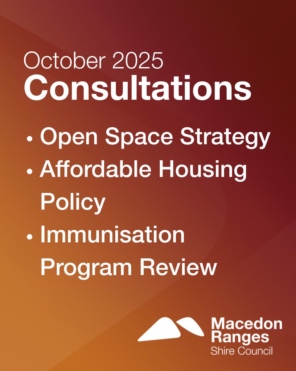 🗣️ There is still time to have your say on these important projects.
Your input helps guide future planning and ensures decisions reflect community priorities. These consultations close next week.
To learn more and have your say, visit yoursay.mrsc.vic.gov.au
